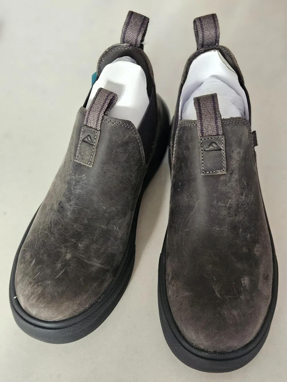 Reef Slip-On Loafers in Dark Brown Suede